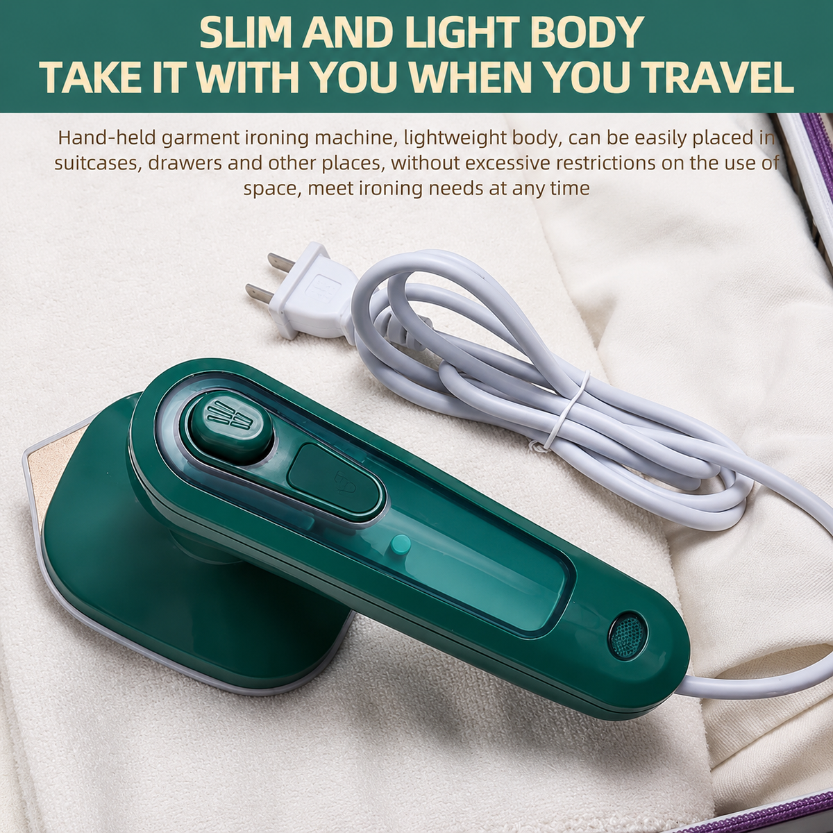 Portable Iron SteamFold Pro™ 2-in-1 Travel Garment Press