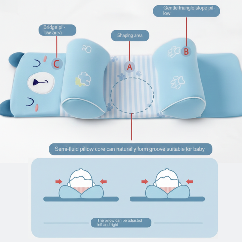 Baby Head Support Pillow – Flat Head Prevention