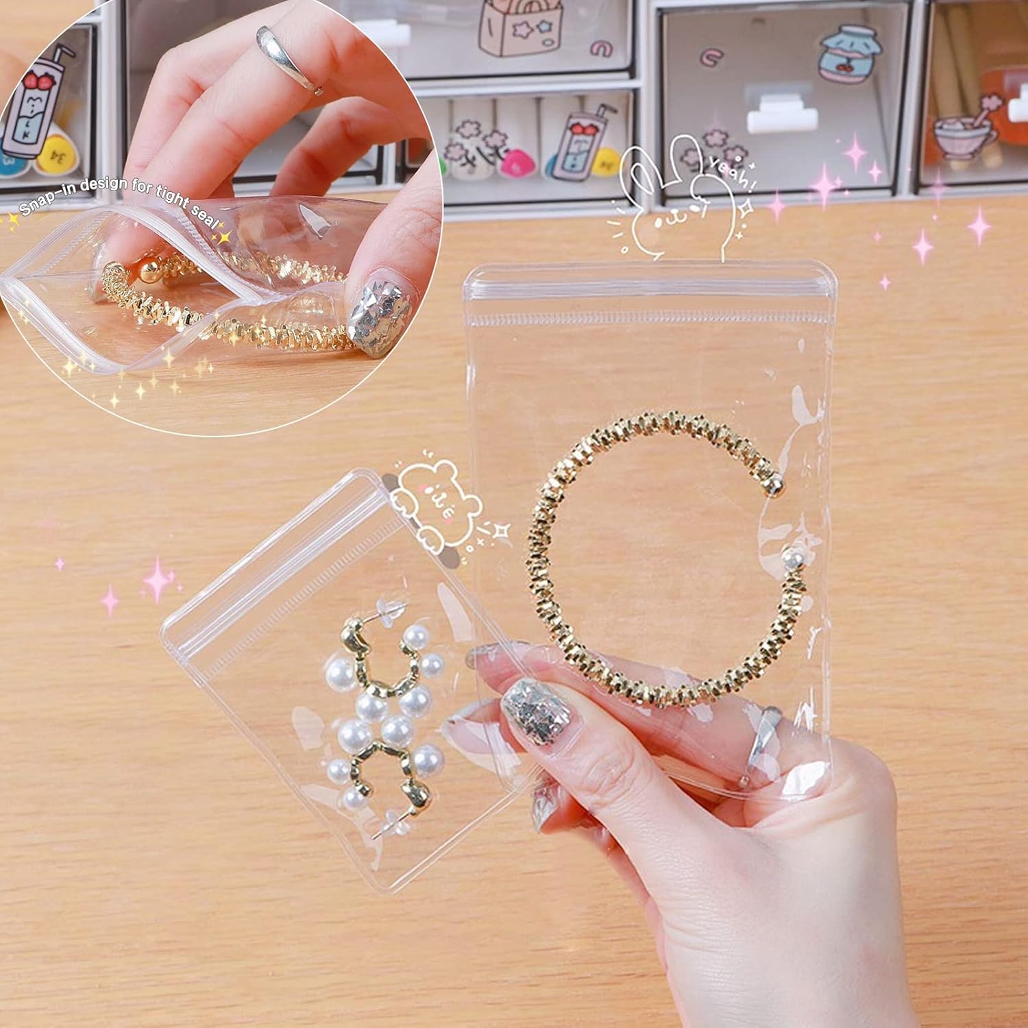 Transparent Jewelry Storage Book