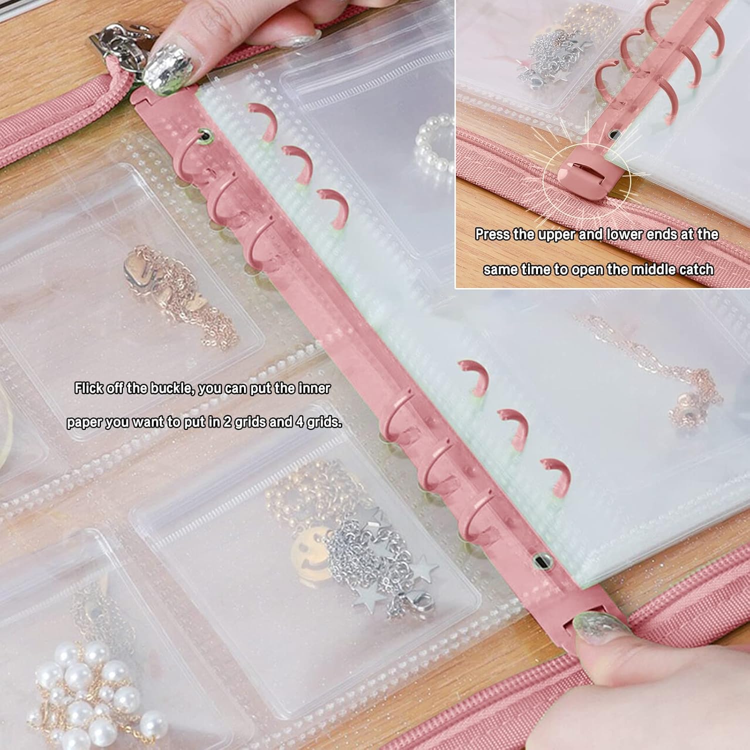 Transparent Jewelry Storage Book
