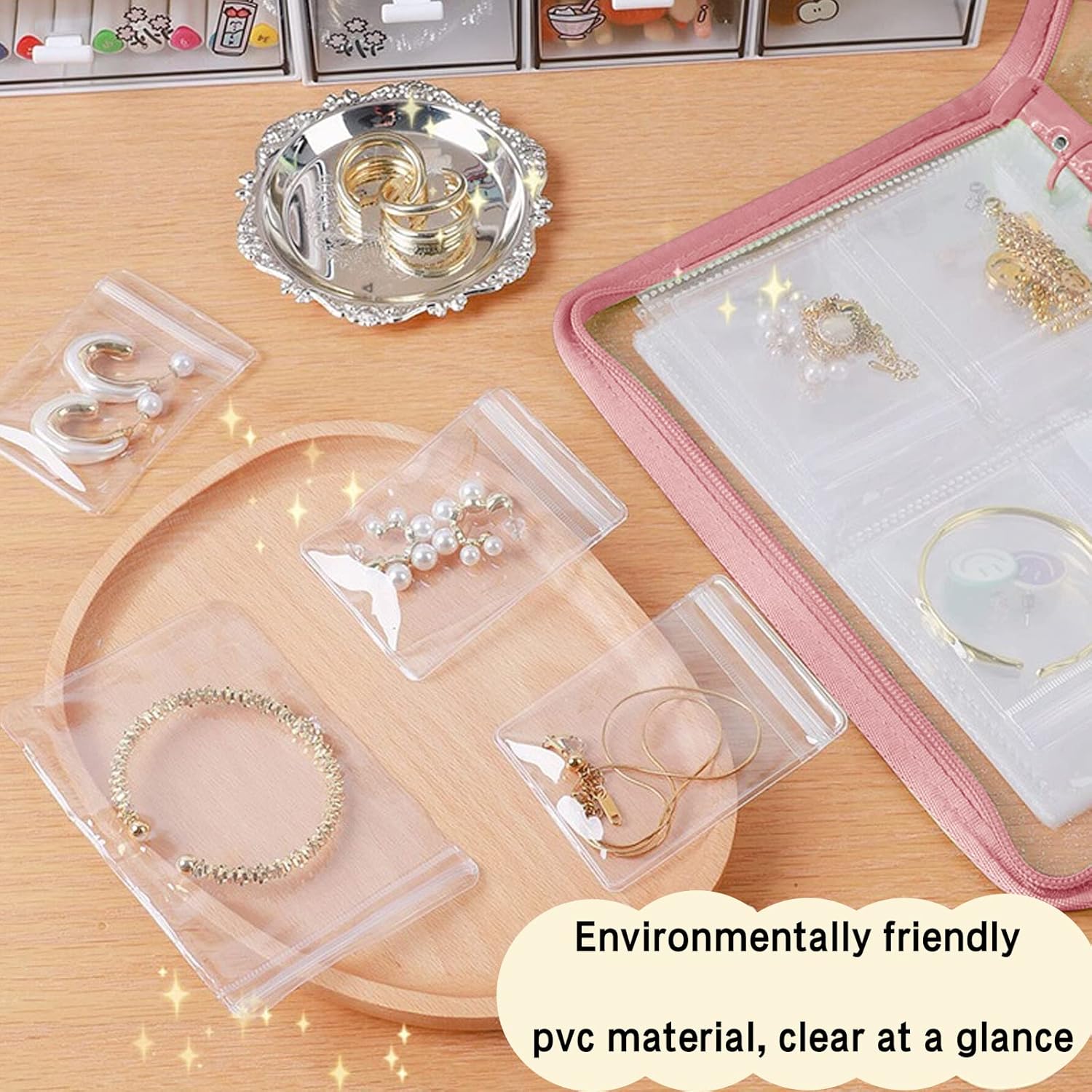 Transparent Jewelry Storage Book