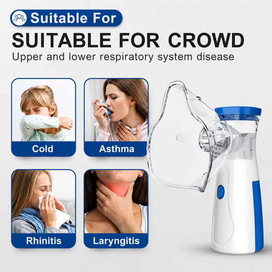 Experience fast, comfortable respiratory relief with the AeroMist Pro™ Ultra-Quiet Mesh Nebulizer. Designed with advanced